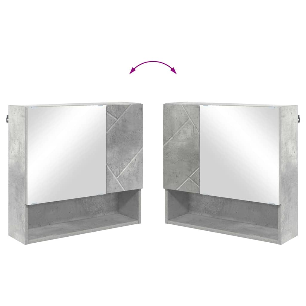 Set namještaja za kupaonicu s ladicama 3 pcs Betonski sivi
