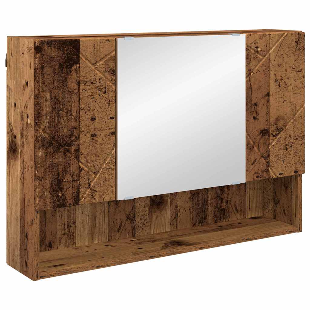 Set namještaja za kupaonicu 5 kom. Staro drvo 35 x 30 x 192 cm
