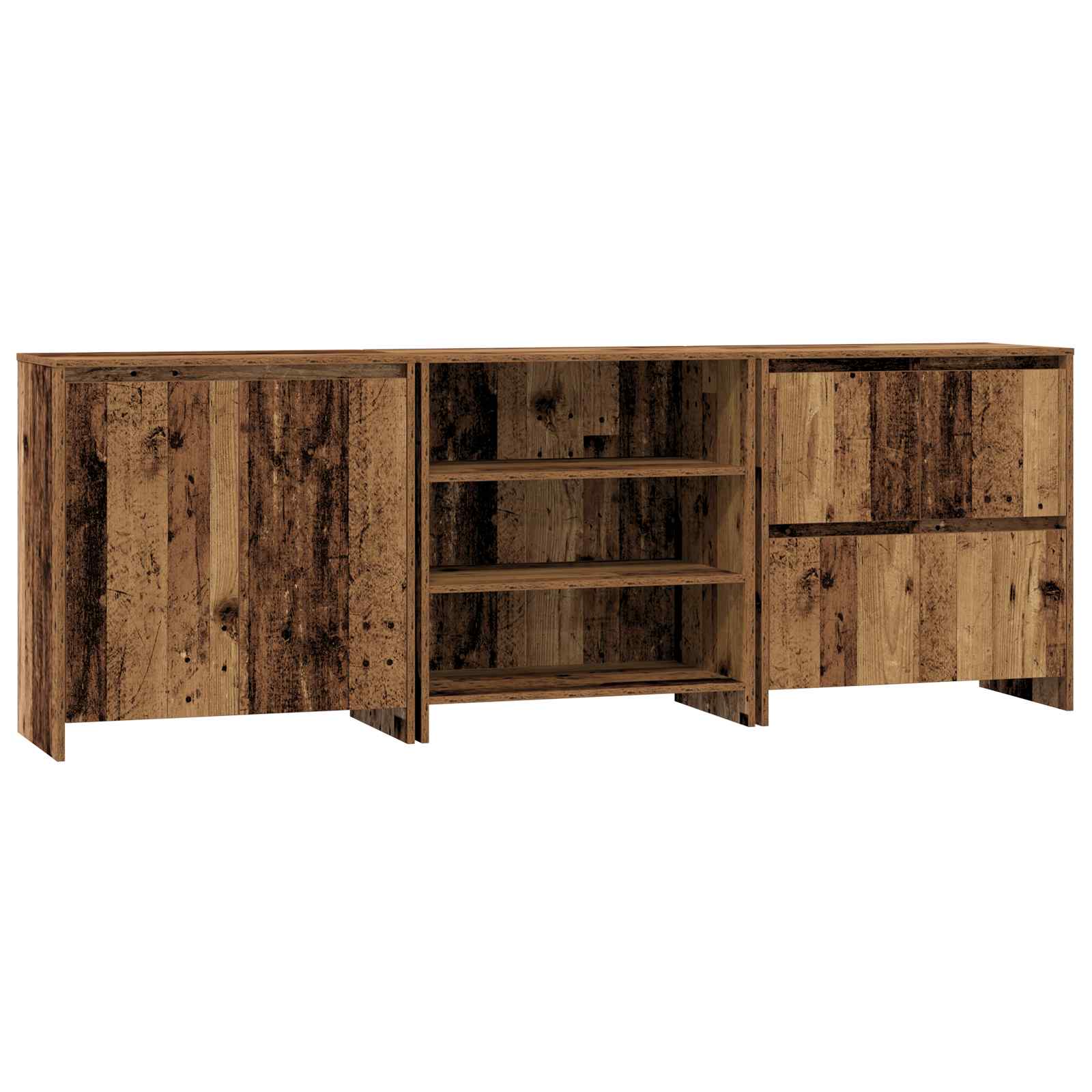 Kreveta 3 pcs Staro drvo 70 x 41 x 75 cm Konstruirano drvo
