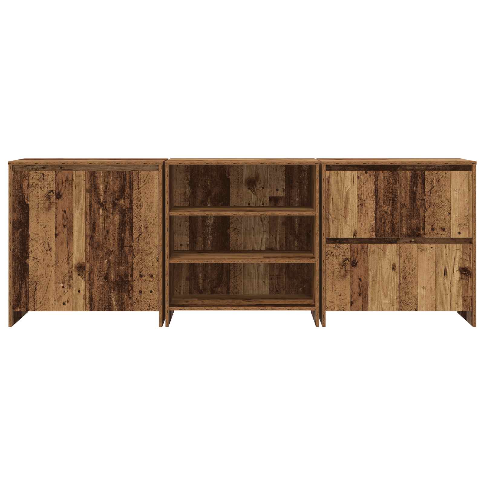 Kreveta 3 pcs Staro drvo 70 x 41 x 75 cm Konstruirano drvo