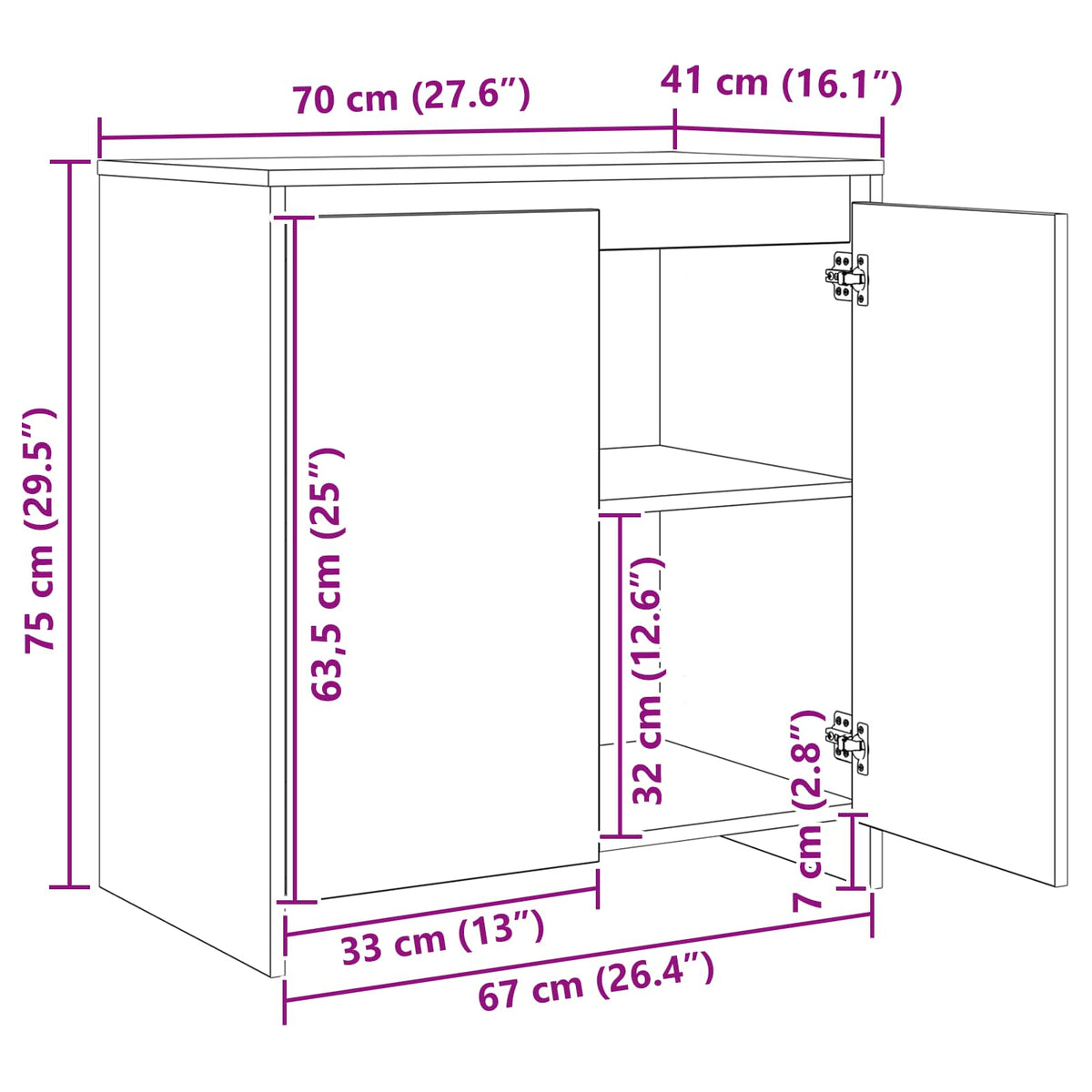 Kreveta 3 pcs Staro drvo 70 x 41 x 75 cm Konstruirano drvo