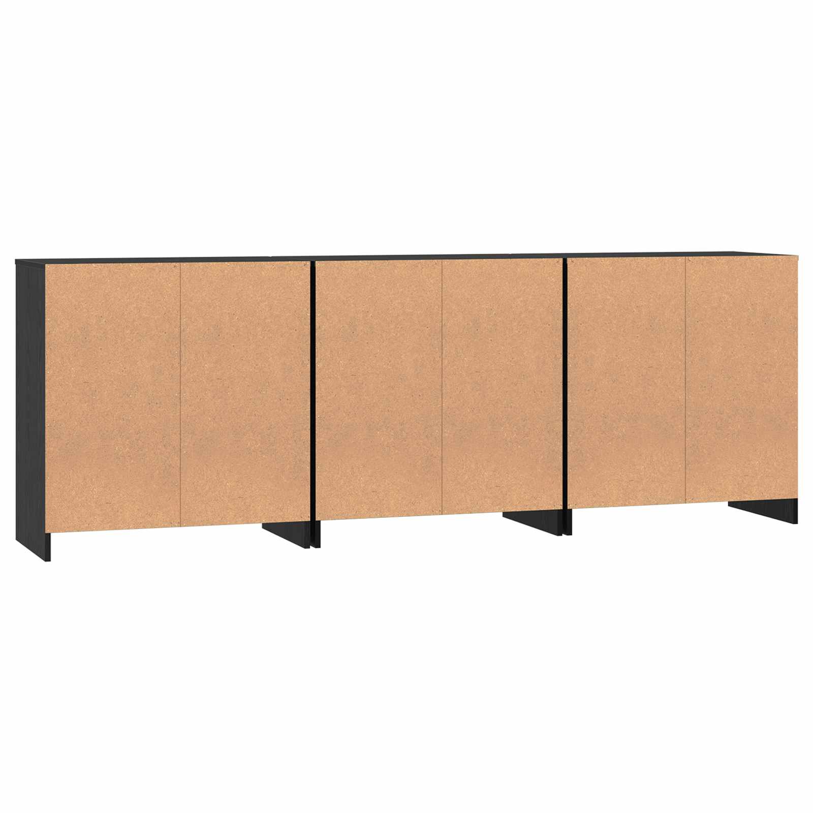 Kreveta 3 pcs Crni hrast 70 x 41 x 75 cm Konstruirano drvo