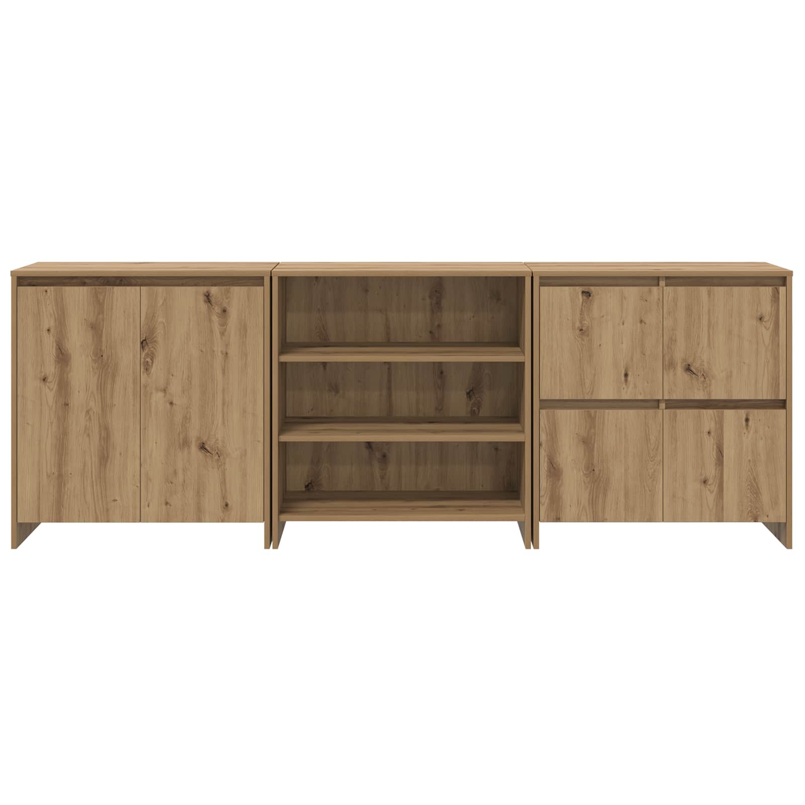 Kreveta s ladicama 3 pcs Umjetnički hrast 70 x 41 x 75 cm