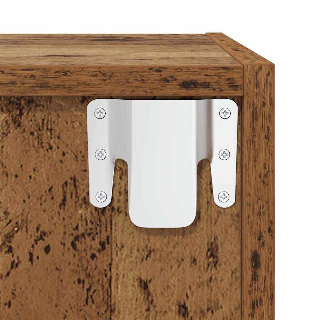 Set TV stalka Zidne 2 pcs Staro drvo Konstruirano drvo