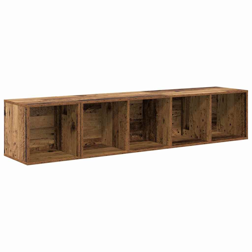 Set TV stalka Zidne 2 pcs Staro drvo Konstruirano drvo