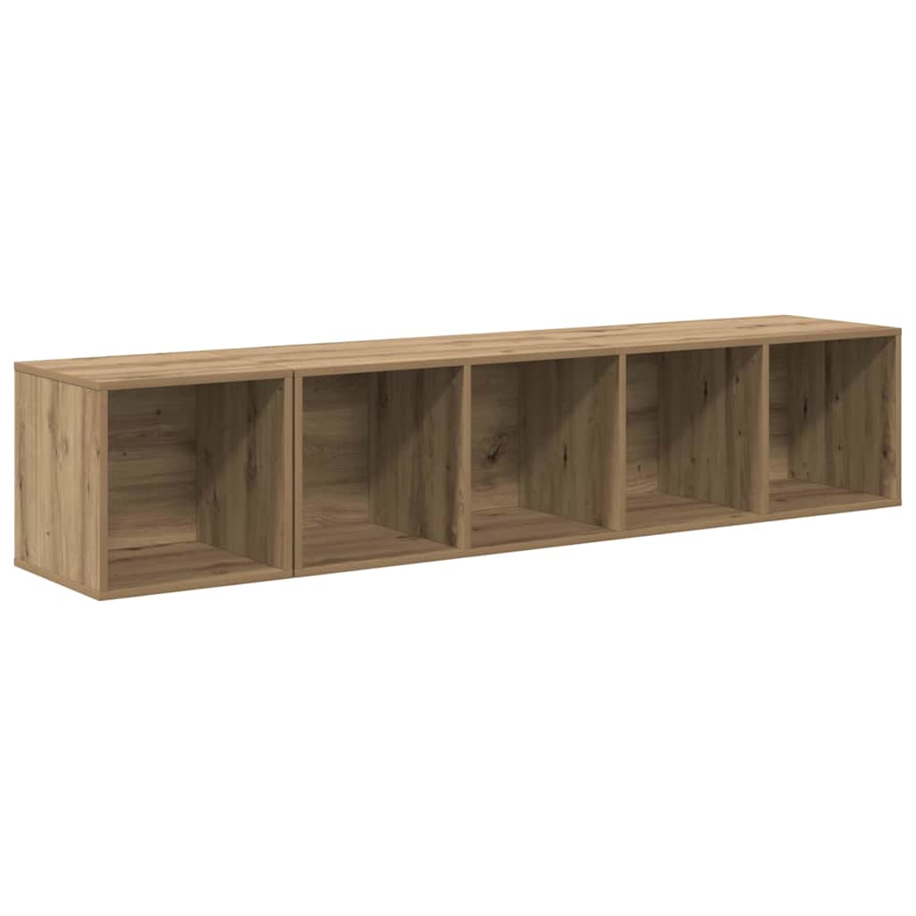 Set TV stalka Zidne 2 pcs Umjetnički hrast Konstruirano drvo