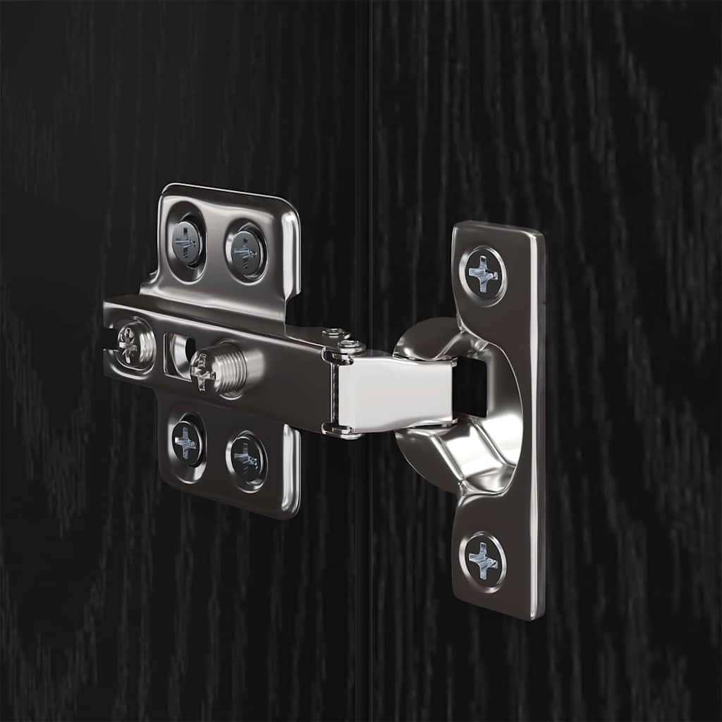 Set TV komoda Zidne 5 pcs Crni hrast Konstruirano drvo