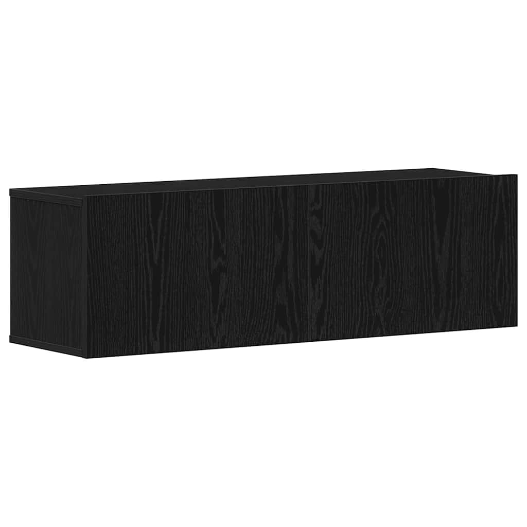 Set TV komoda Zidne 5 pcs Crni hrast Konstruirano drvo