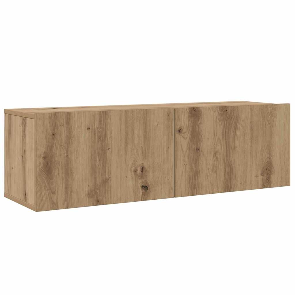 Set TV komoda Zidne 5 pcs Umjetnički hrast Konstruirano drvo