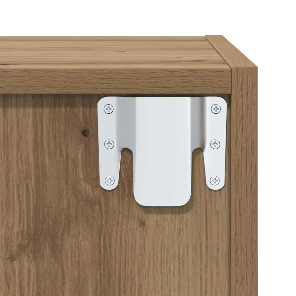 Set TV komoda Zidne 4 pcs Umjetnički hrast Konstruirano drvo