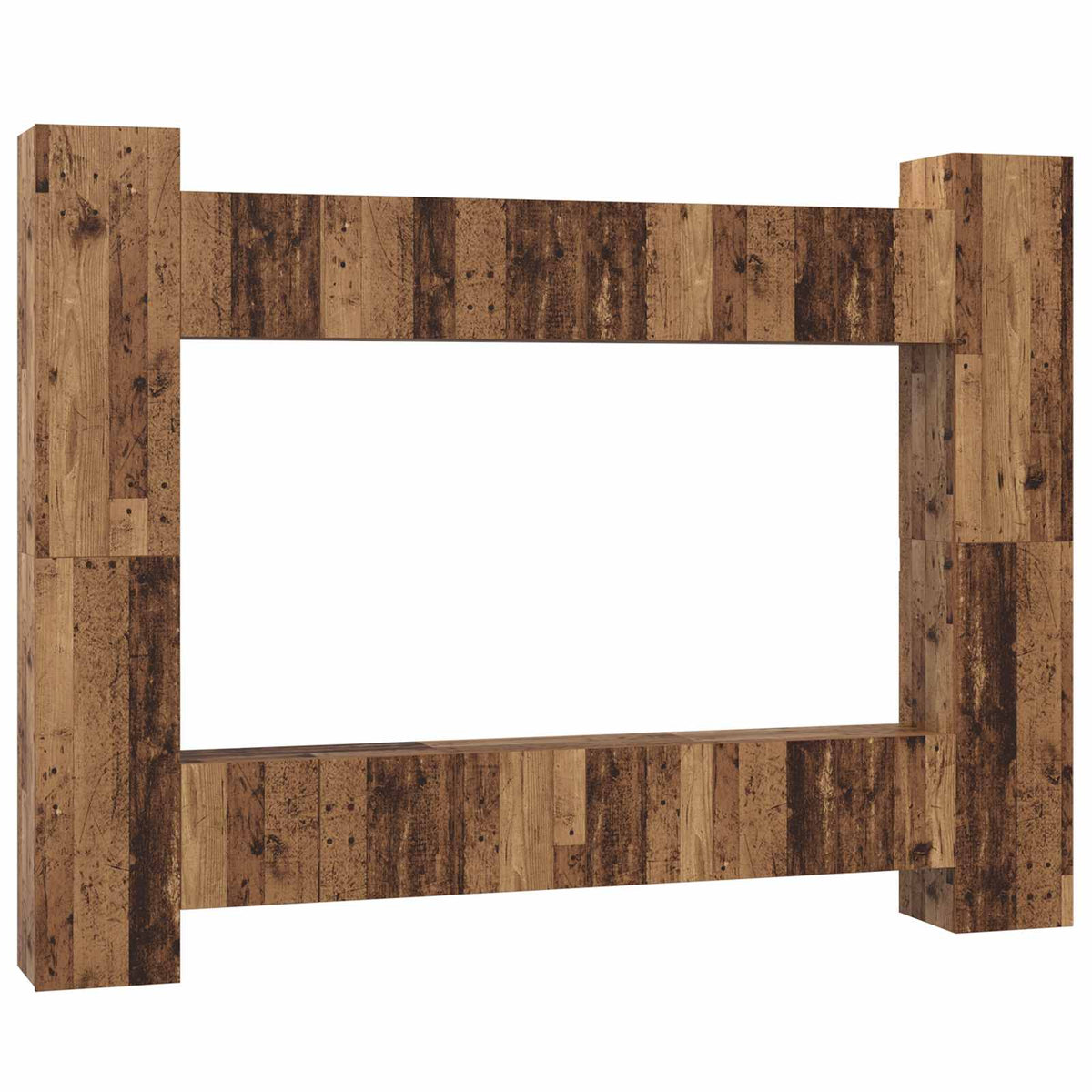 Set TV komoda Zidne 10 pcs Staro drvo 30,5 x 30 x 90 cm