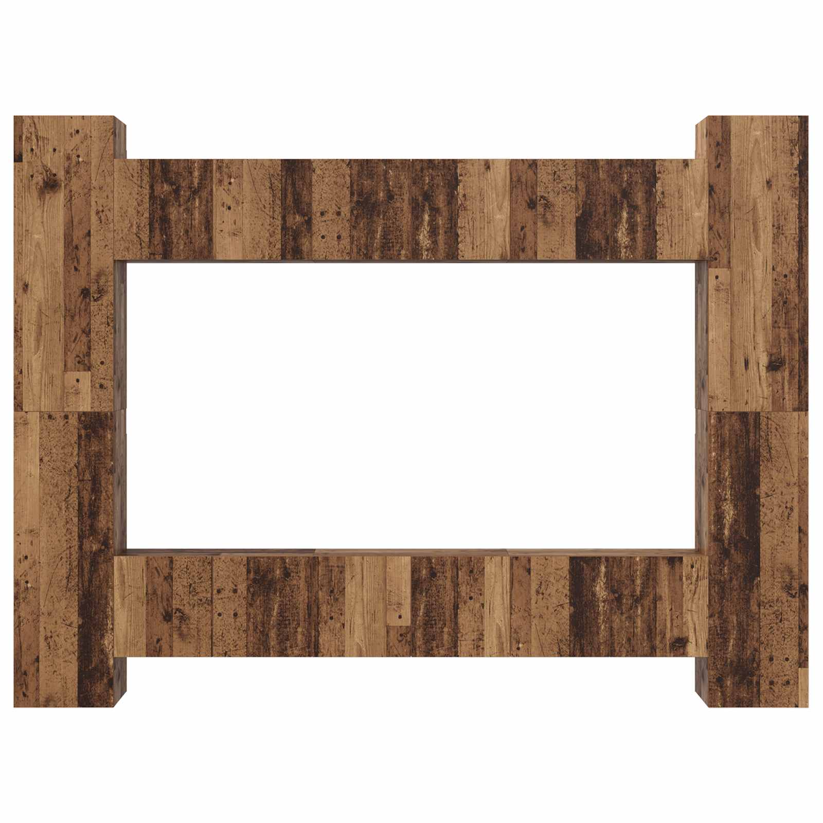 Set TV komoda Zidne 10 pcs Staro drvo 30,5 x 30 x 90 cm