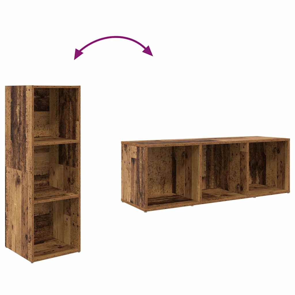 Set TV komoda Zidne 3 pcs Smeđa Konstruirano drvo
