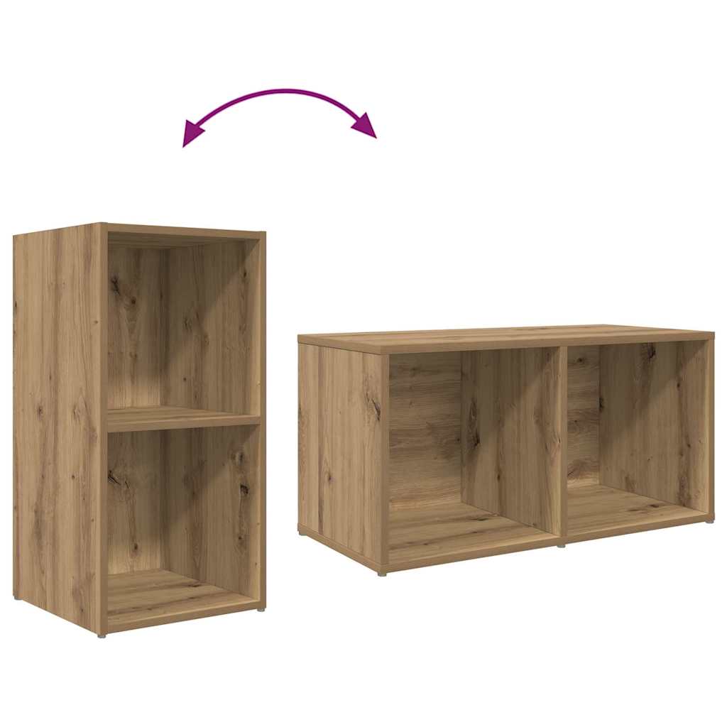 Set TV komoda Zidne 3 pcs Smeđa Konstruirano drvo