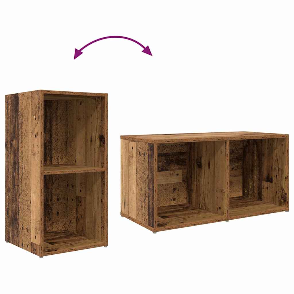 Set TV stalka Zidne 8 pcs Staro drvo Konstruirano drvo