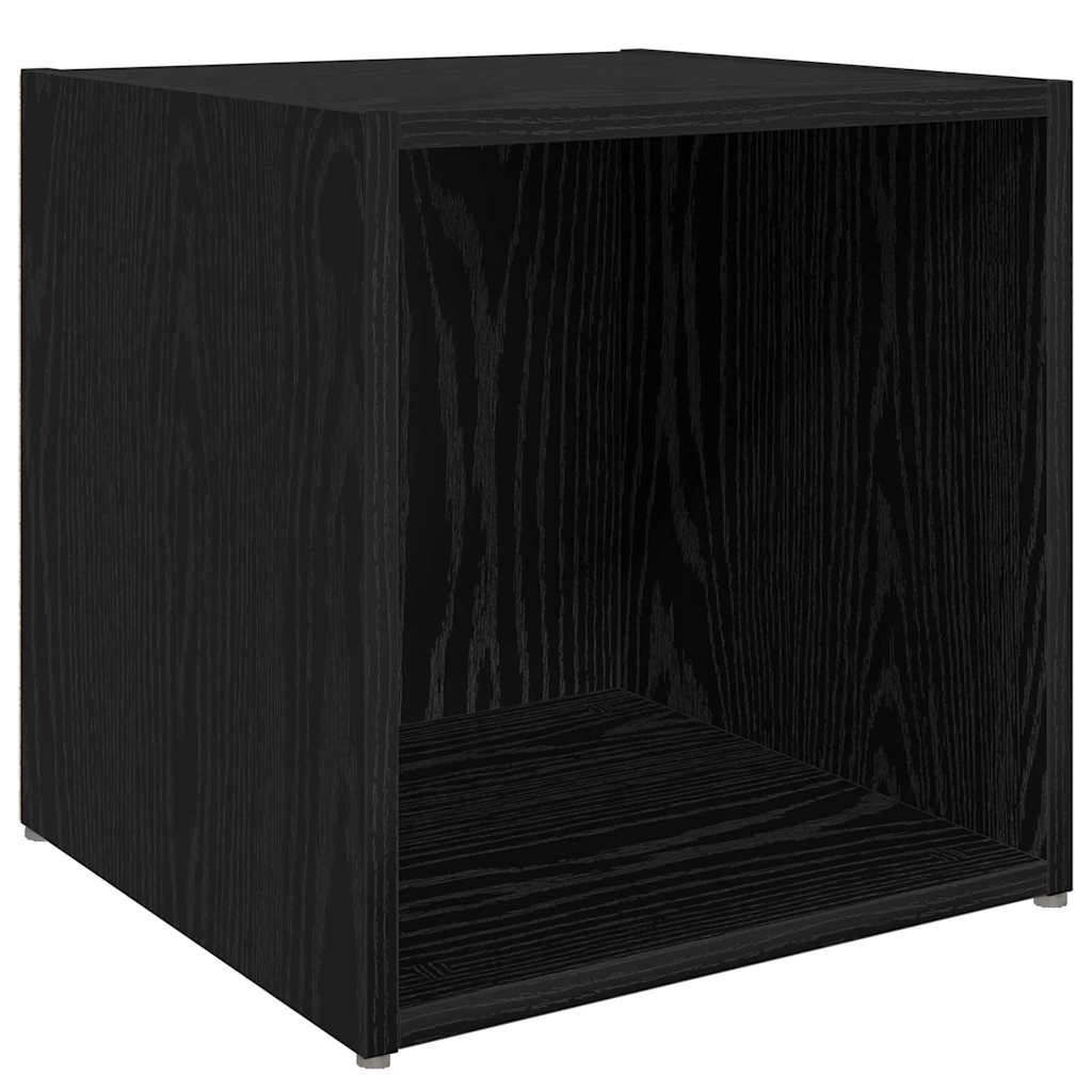 Set TV stalka Zidne 8 pcs Crni hrast Konstruirano drvo