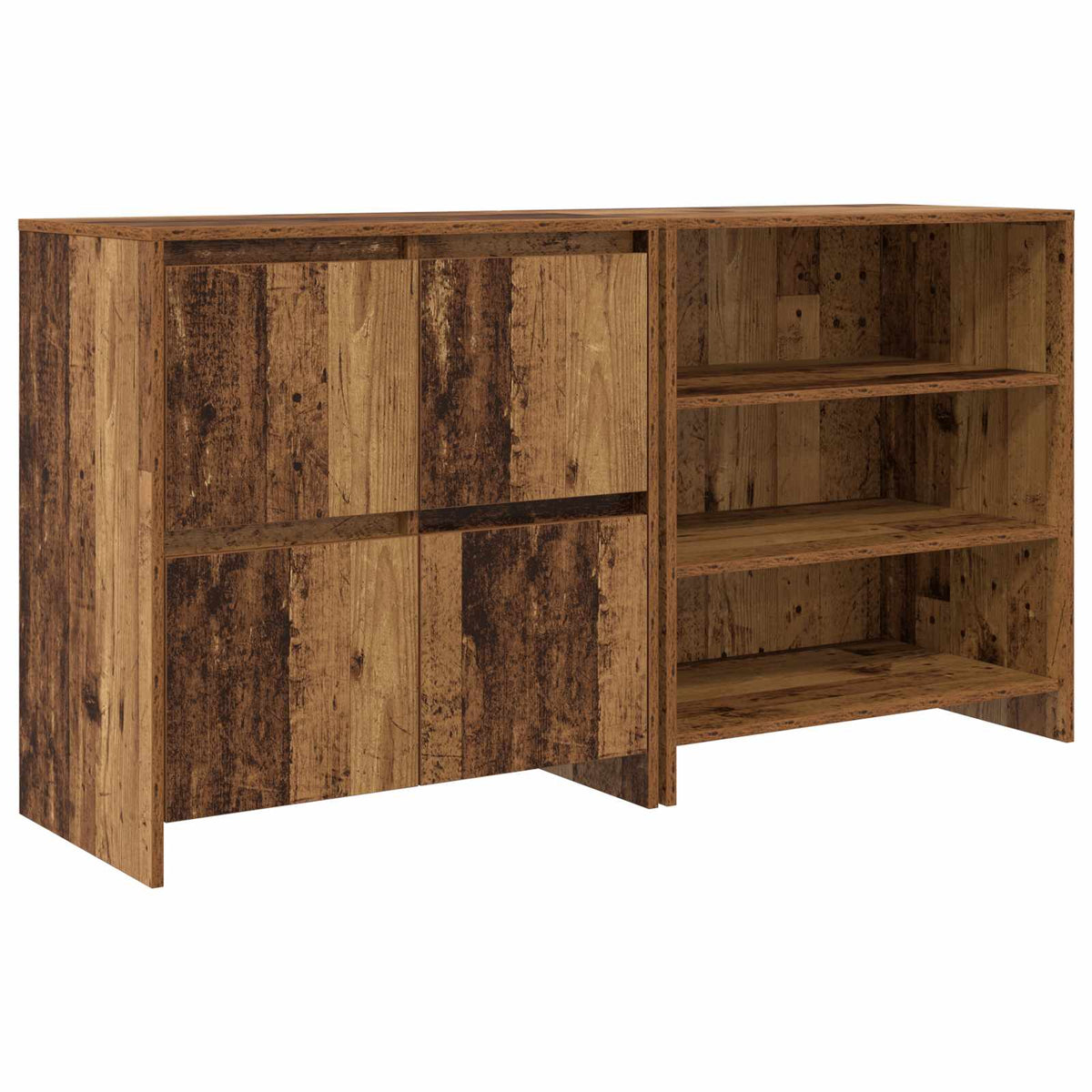 Kreveta 2 pcs Staro drvo 70 x 41 x 75 cm Konstruirano drvo