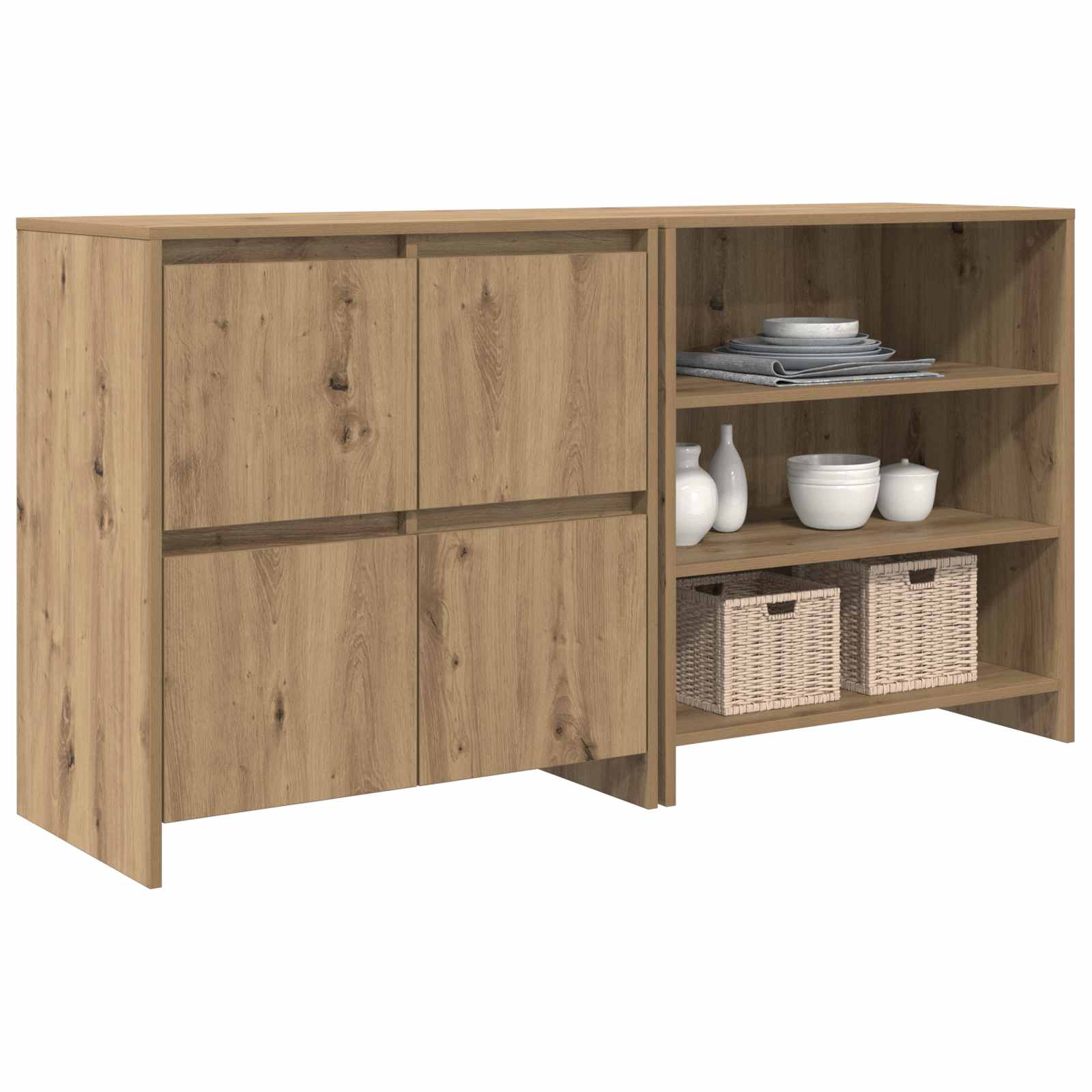 Kreveta 2 pcs Umjetnički hrast 70 x 41 x 75 cm