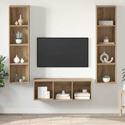 Set TV komoda Zidne 3 pcs Umjetnički hrast Konstruirano drvo