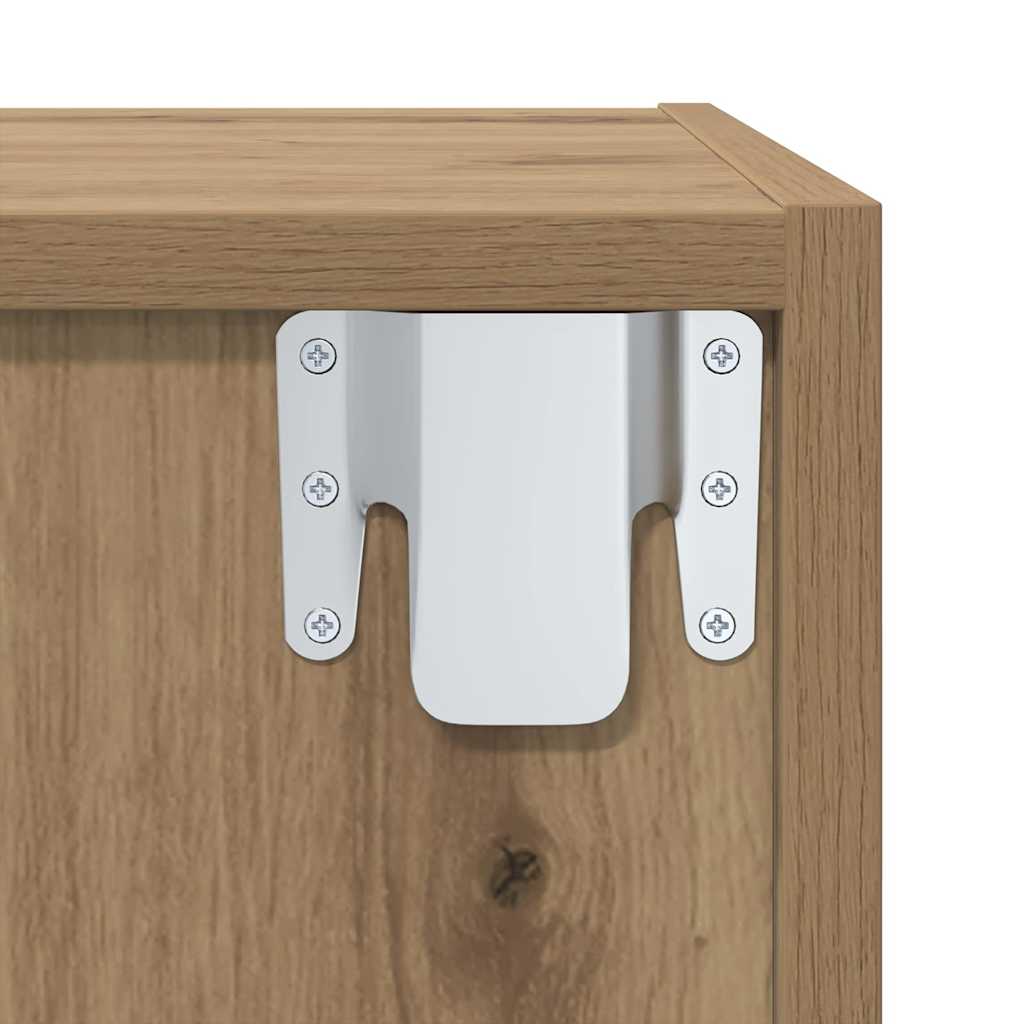 Set TV komoda Zidne 2 pcs Umjetnički hrast Konstruirano drvo