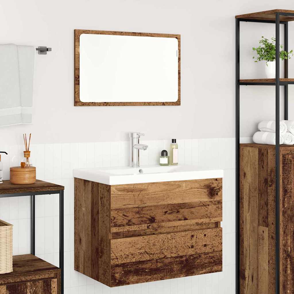 Set namještaja za kupaonicu 3 pcs Staro drvo Konstruirano drvo