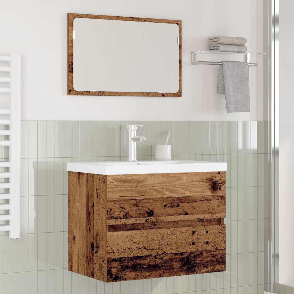 Set namještaja za kupaonicu 3 pcs Staro drvo Konstruirano drvo