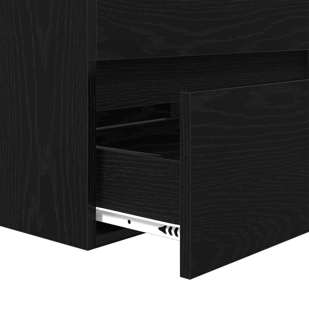 Set namještaja za kupaonicu 3 kom. Crni hrast Konstruirano drvo Crna 61 x 39 x 45 cm