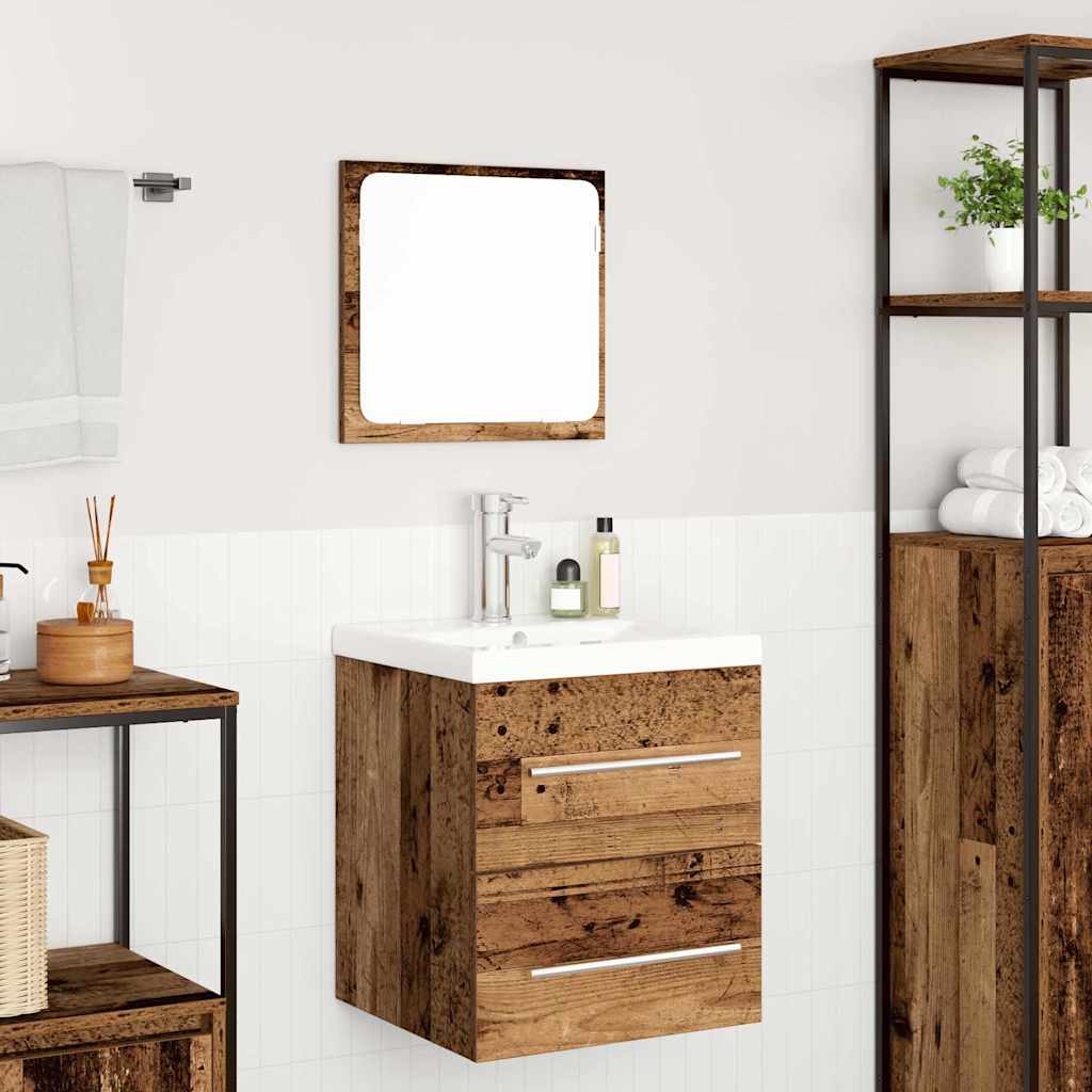 Set namještaja za kupaonicu 2 pcs Staro drvo Konstruirano drvo