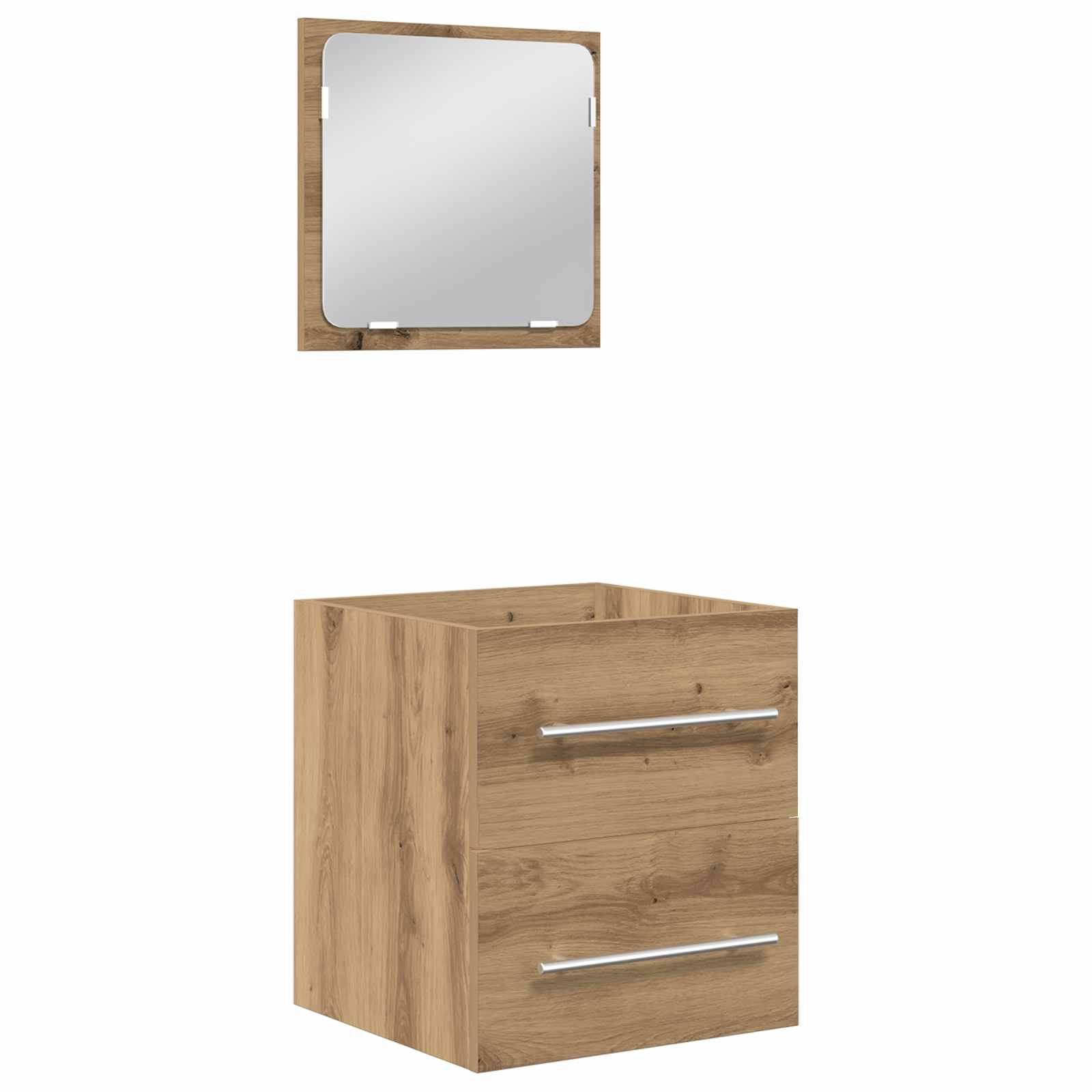 Set namještaja za kupaonicu s ladicama 2 pcs Umjetnički hrast