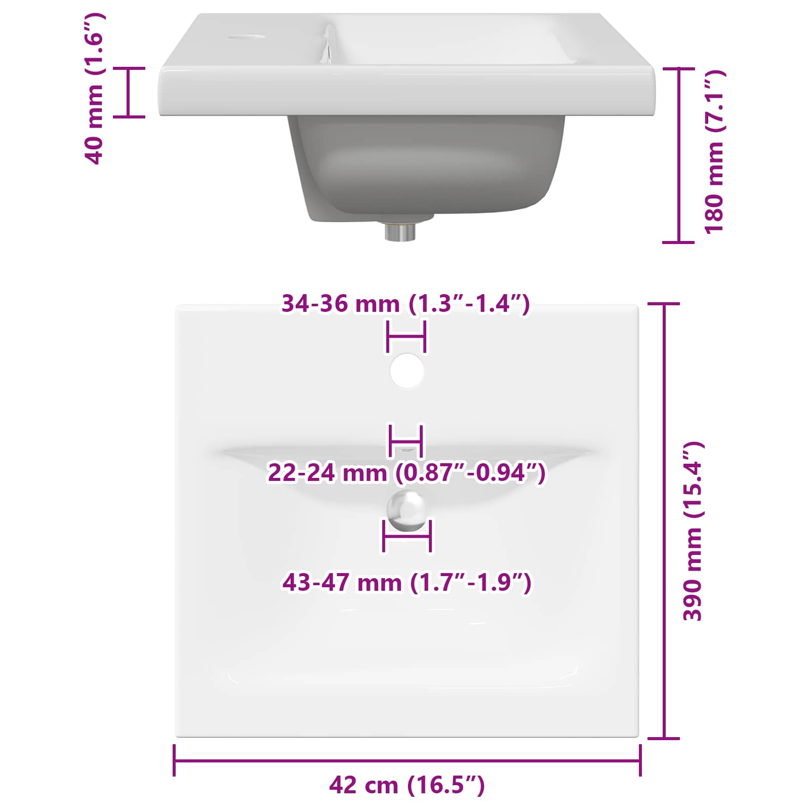 Set namještaja za kupaonicu s ladicama 2 pcs Umjetnički hrast
