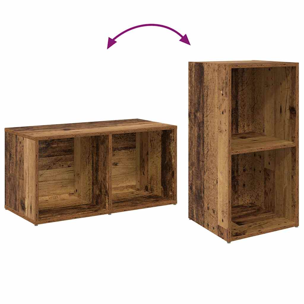 Set TV komoda Zidne 2 pcs Staro drvo 37 x 35 x 72 cm
