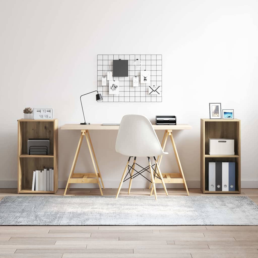 Set TV komoda Zidne 2 pcs Umjetnički hrast 37 x 35 x 72 cm