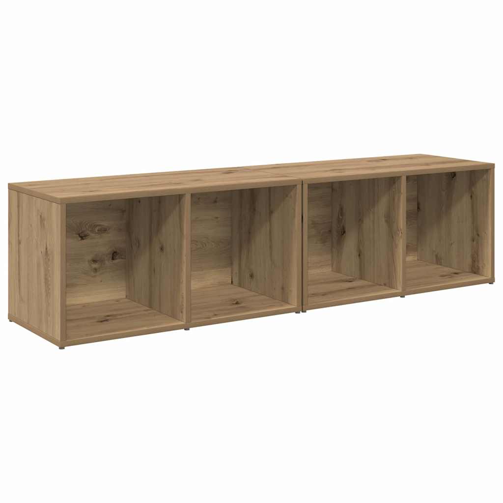 Set TV komoda Zidne 2 pcs Umjetnički hrast 37 x 35 x 72 cm