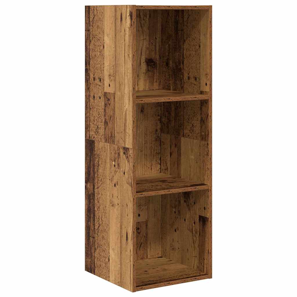 Set TV komoda Zidne 4 pcs Staro drvo 37 x 37 x 107 cm