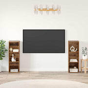 Set TV komoda Zidne 2 pcs Staro drvo 107 x 35 x 37 cm