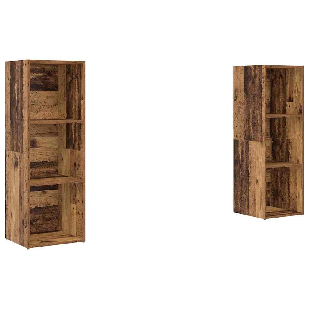 Set TV komoda Zidne 2 pcs Staro drvo 107 x 35 x 37 cm