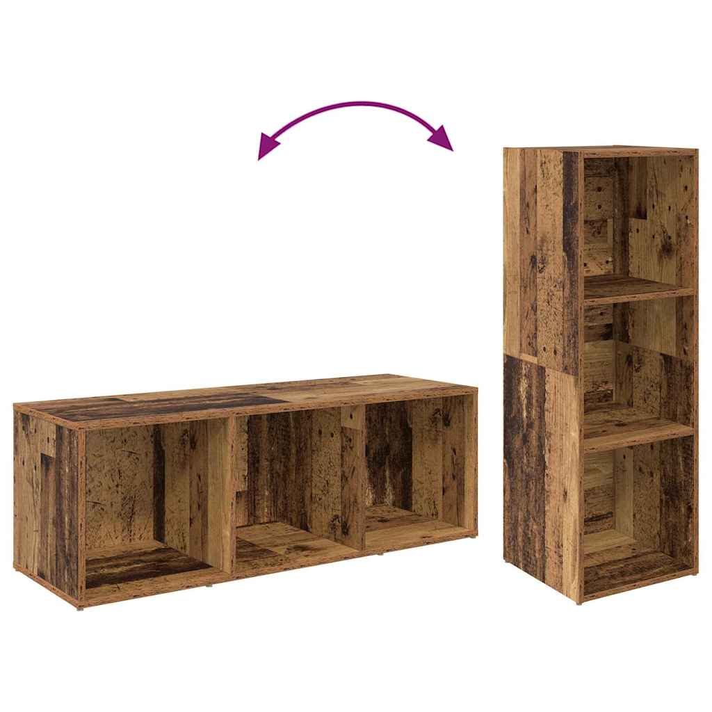 Set TV komoda Zidne 2 pcs Staro drvo 107 x 35 x 37 cm
