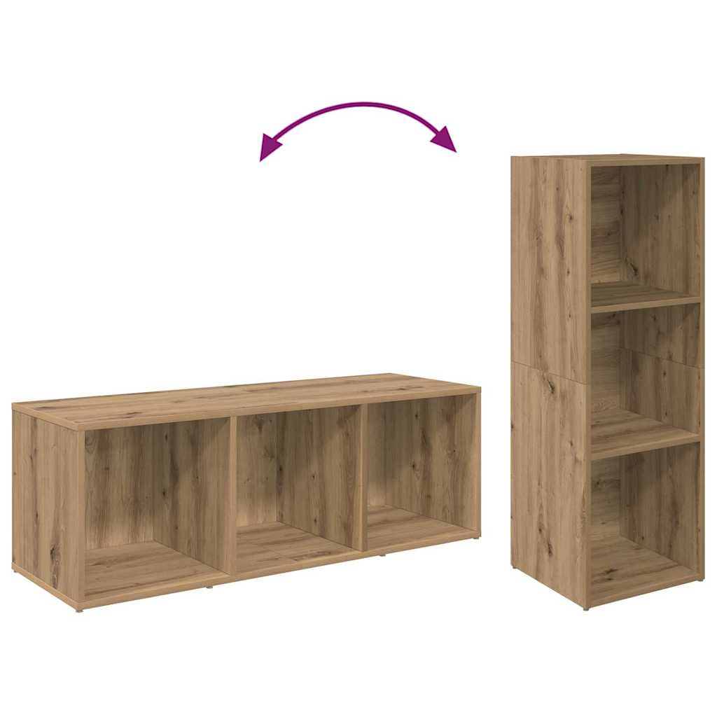 Set TV komoda Zidne 2 pcs Umjetnički hrast 107 x 35 x 37 cm