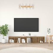 Set TV komoda Zidne 2 pcs Umjetnički hrast 37 x 35 x 107cm