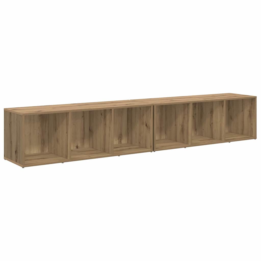 Set TV komoda Zidne 2 pcs Umjetnički hrast 37 x 35 x 107cm