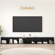 Set TV komoda Zidne 3 pcs Crni hrast 37 x 35 x 107 cm