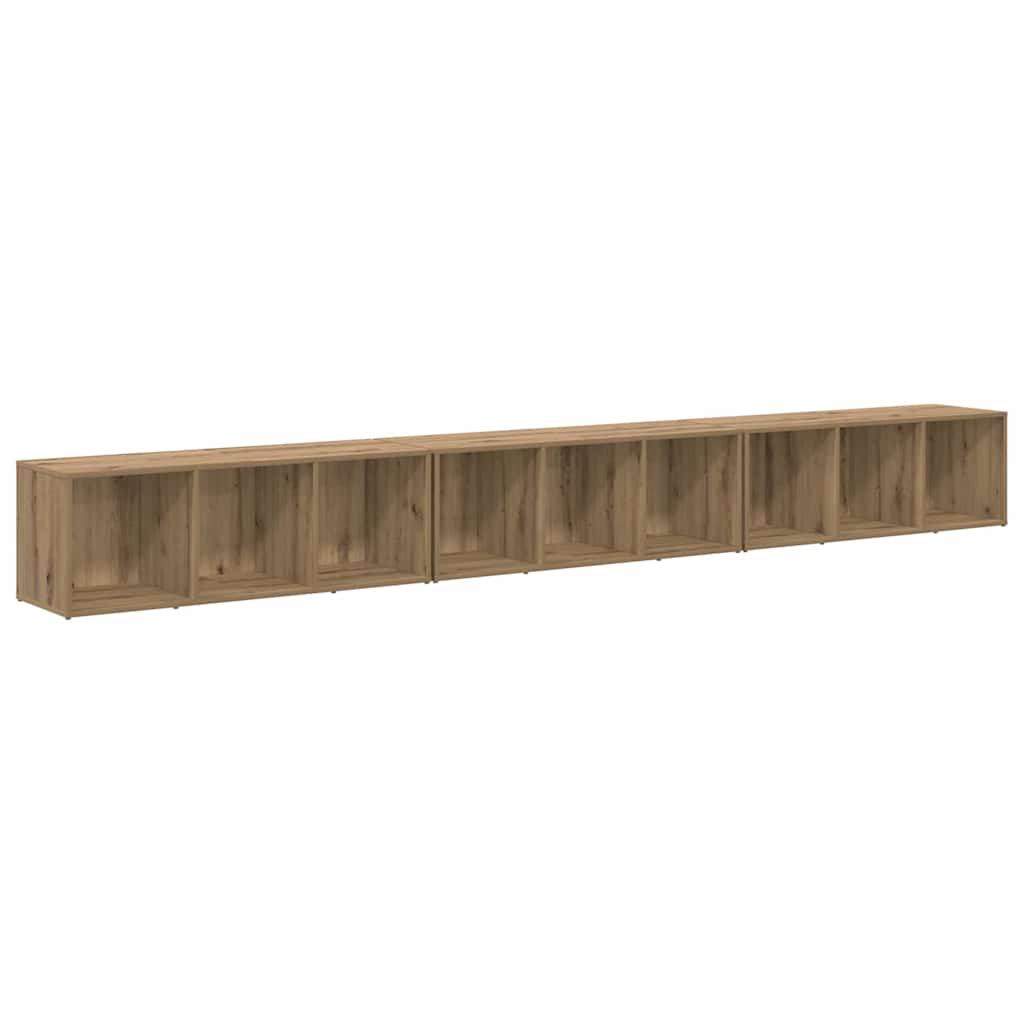 Set TV komoda Zidne 3 pcs Umjetnički hrast 37 x 35 x 107 cm