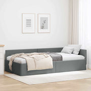 Kutni okvir kreveta Tamno siva 80 cm x 200 cm tkanina