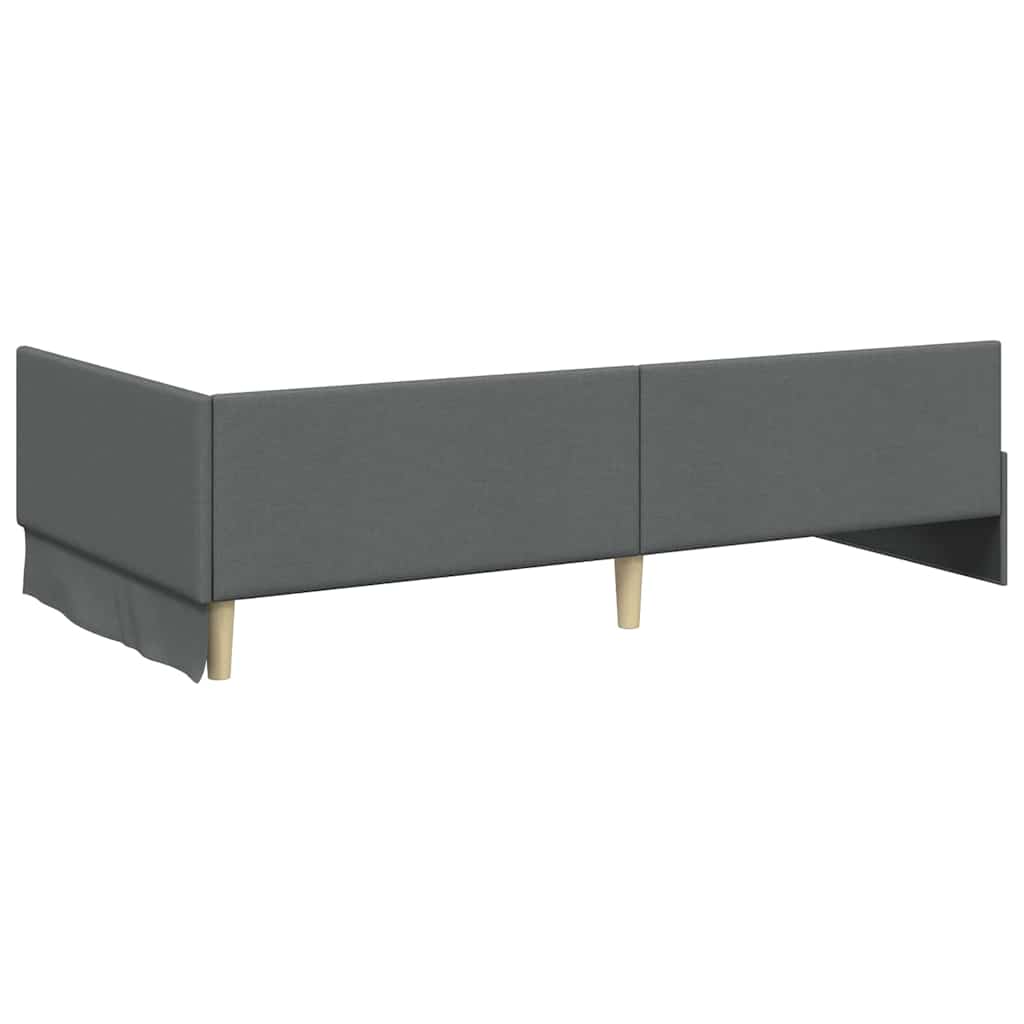 Kutni okvir kreveta Tamno siva 80 cm x 200 cm tkanina