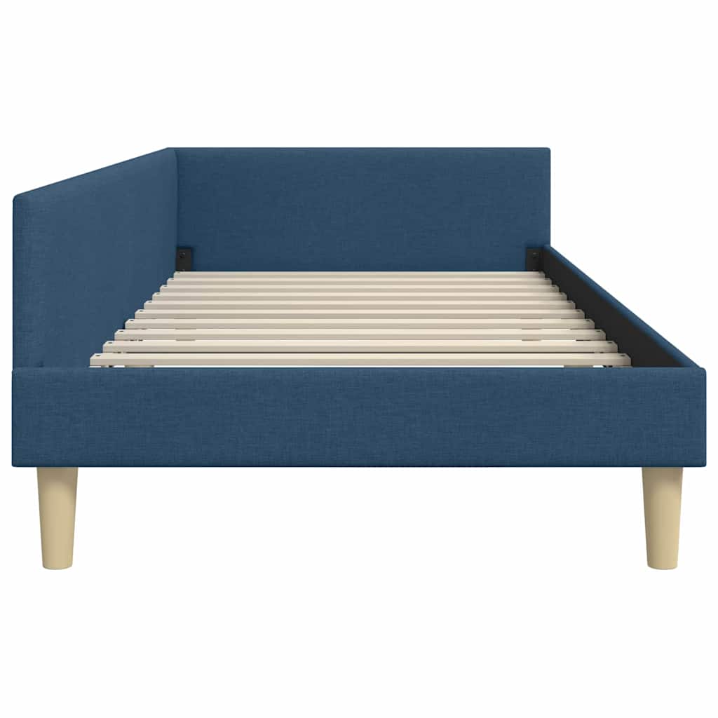 Kutni okvir kreveta Plava 80 x 200 cm tkanina