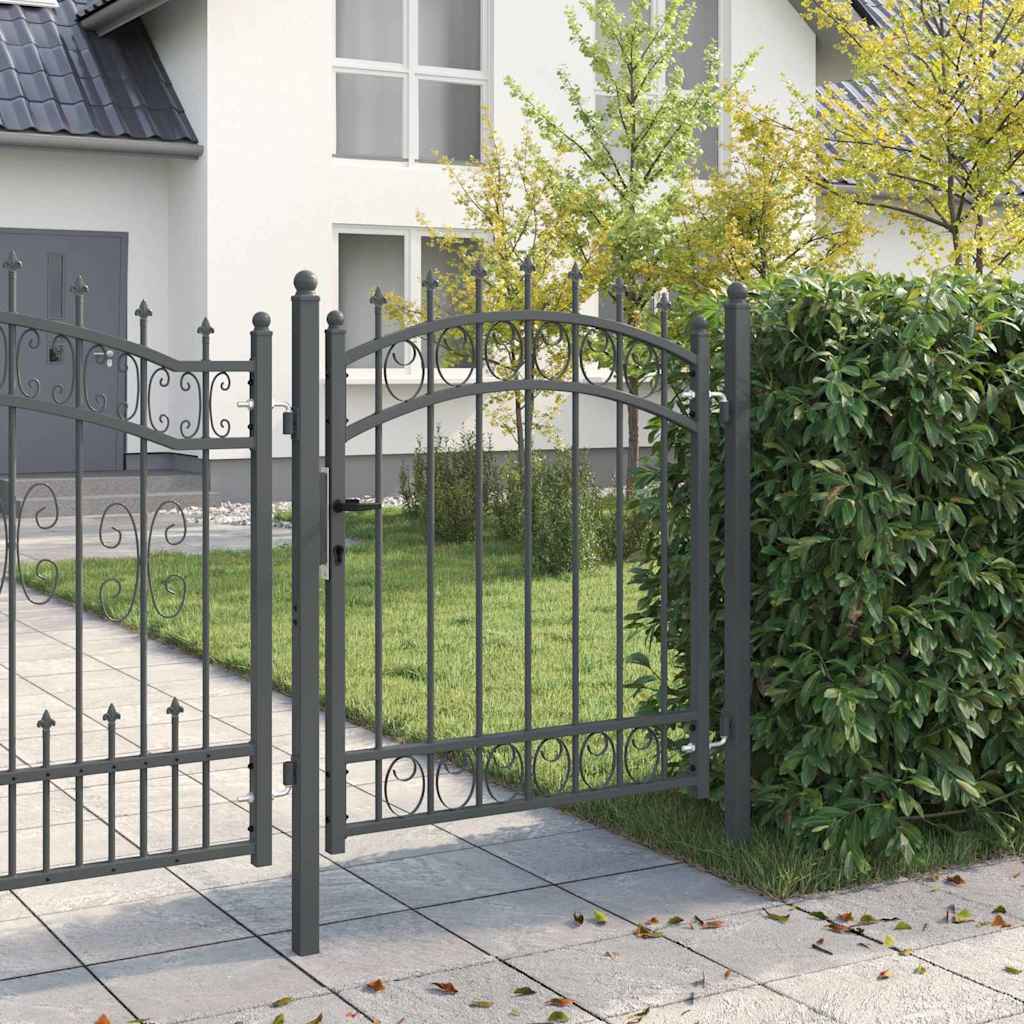 Vrata ograde s bodljama EMMEN 125 x 100 cm