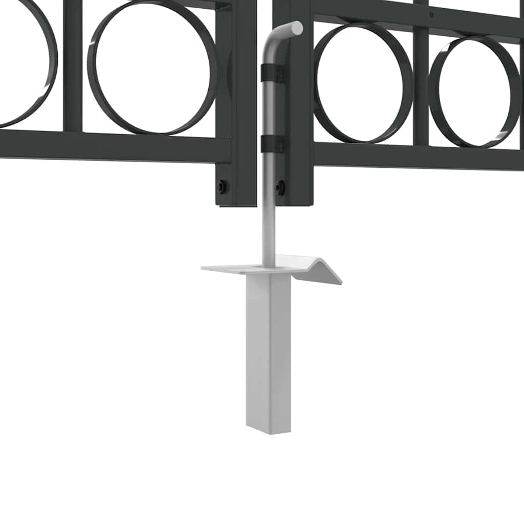 Ogradna vrata ASSEN 301 x 175,5 cm Čelik Siva