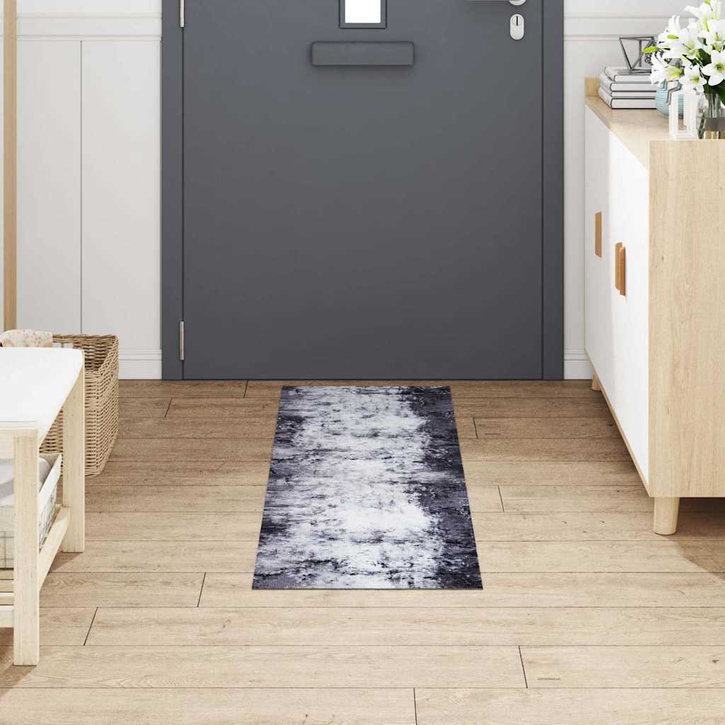Kuhinjski Tepih Siva 150 x 45 cm Baršun