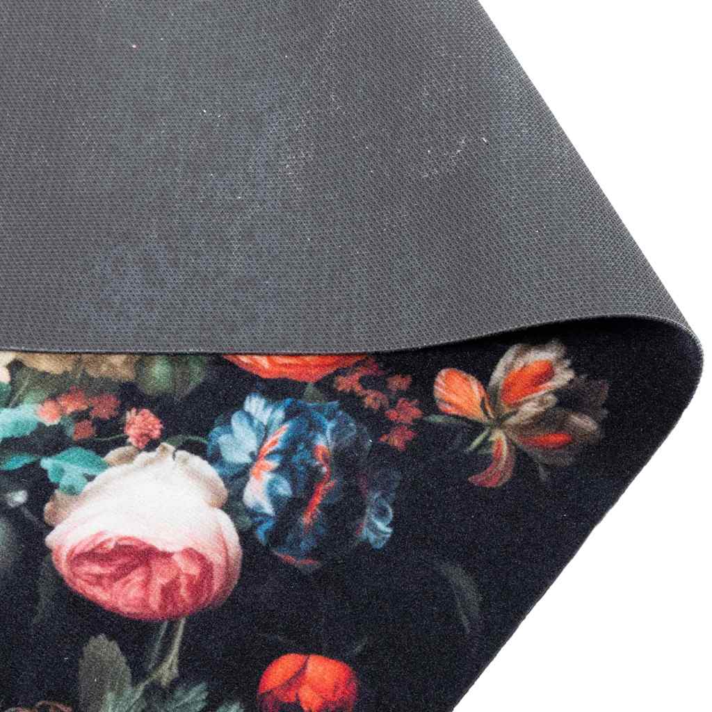 Kuhinjski Tepih Crna 150 x 45 cm Baršun