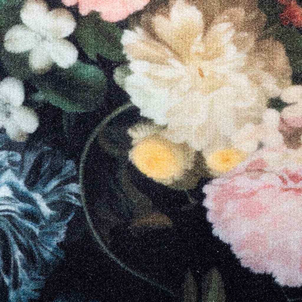Kuhinjski Tepih Crna 150 x 45 cm Baršun